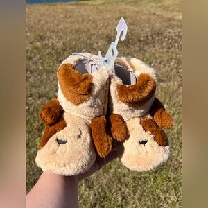NWOT Cat & Jack Puppy Gripper Slippers Toddler Medium Size 7/8